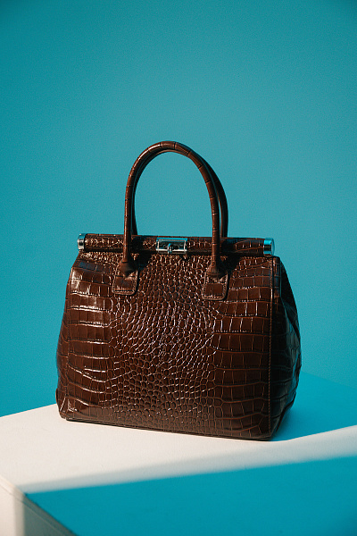 Сумка бордовая LACCOMA нат кожа