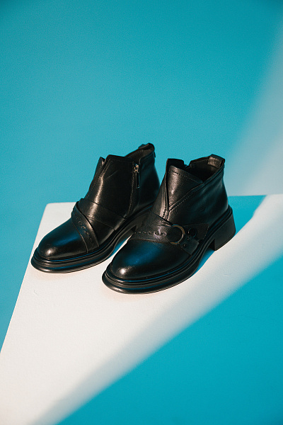 Ботинки черные нат кожа Ja_Vens